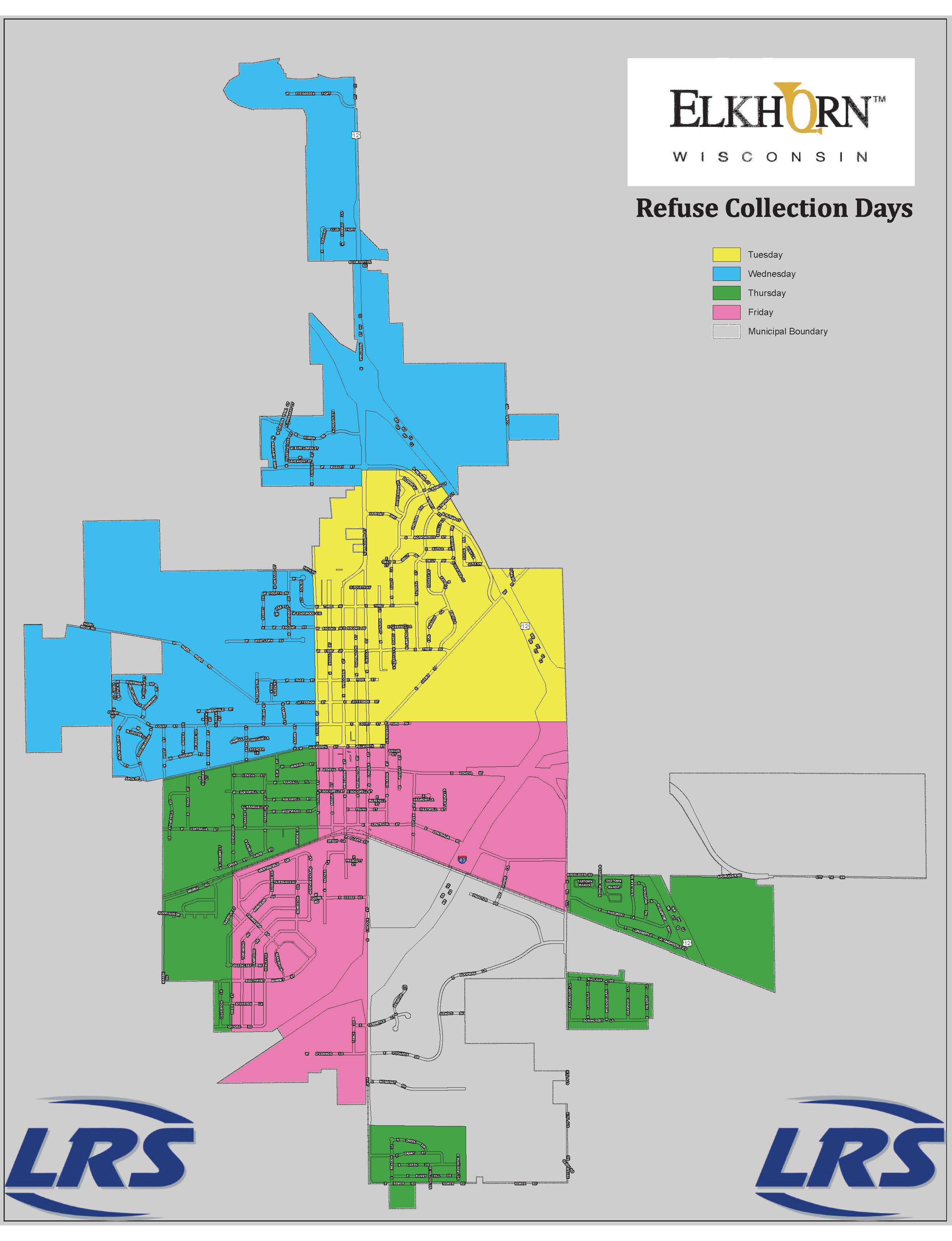 Collection Days Map