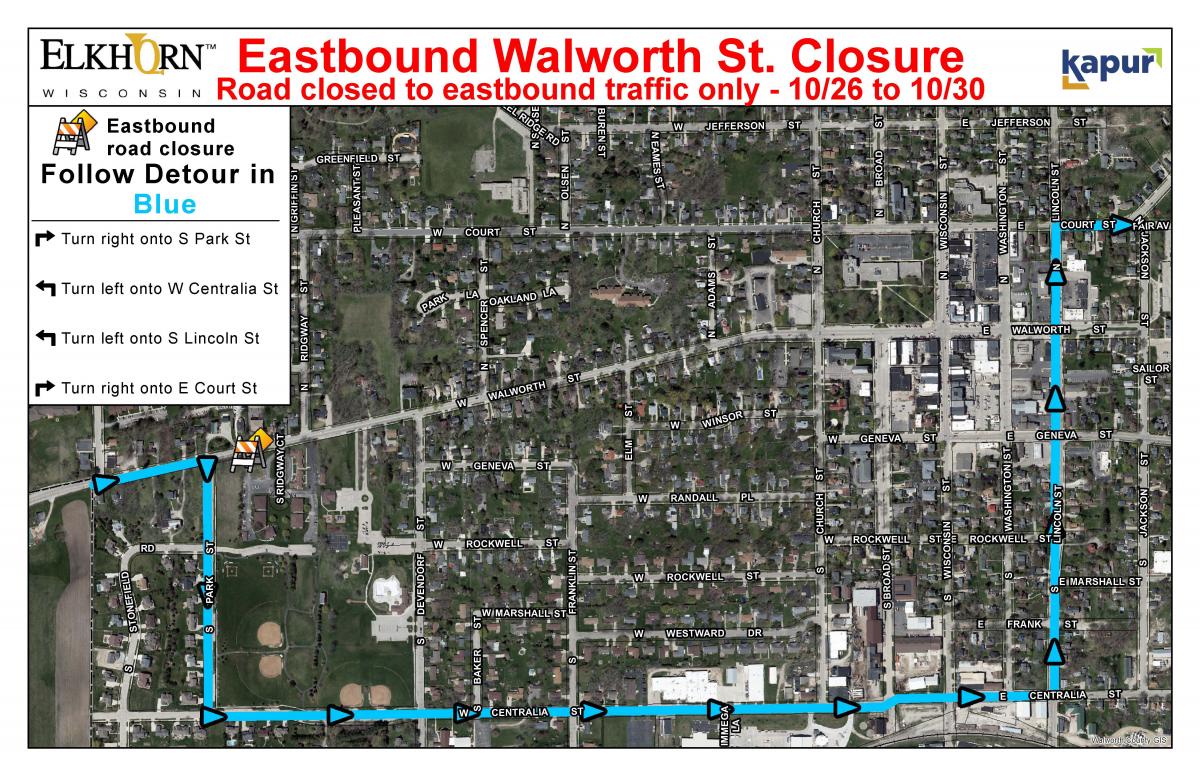 Walworth St. Closure